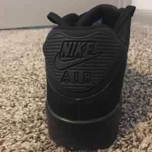 Triple black canvas Nike Air Max 90's  Size 11.5